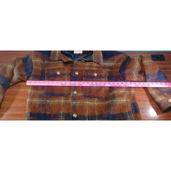 Universal Thread Jacket Women Retro Plaid Striped Size Large Funky Button Up - Picture 3 of 10